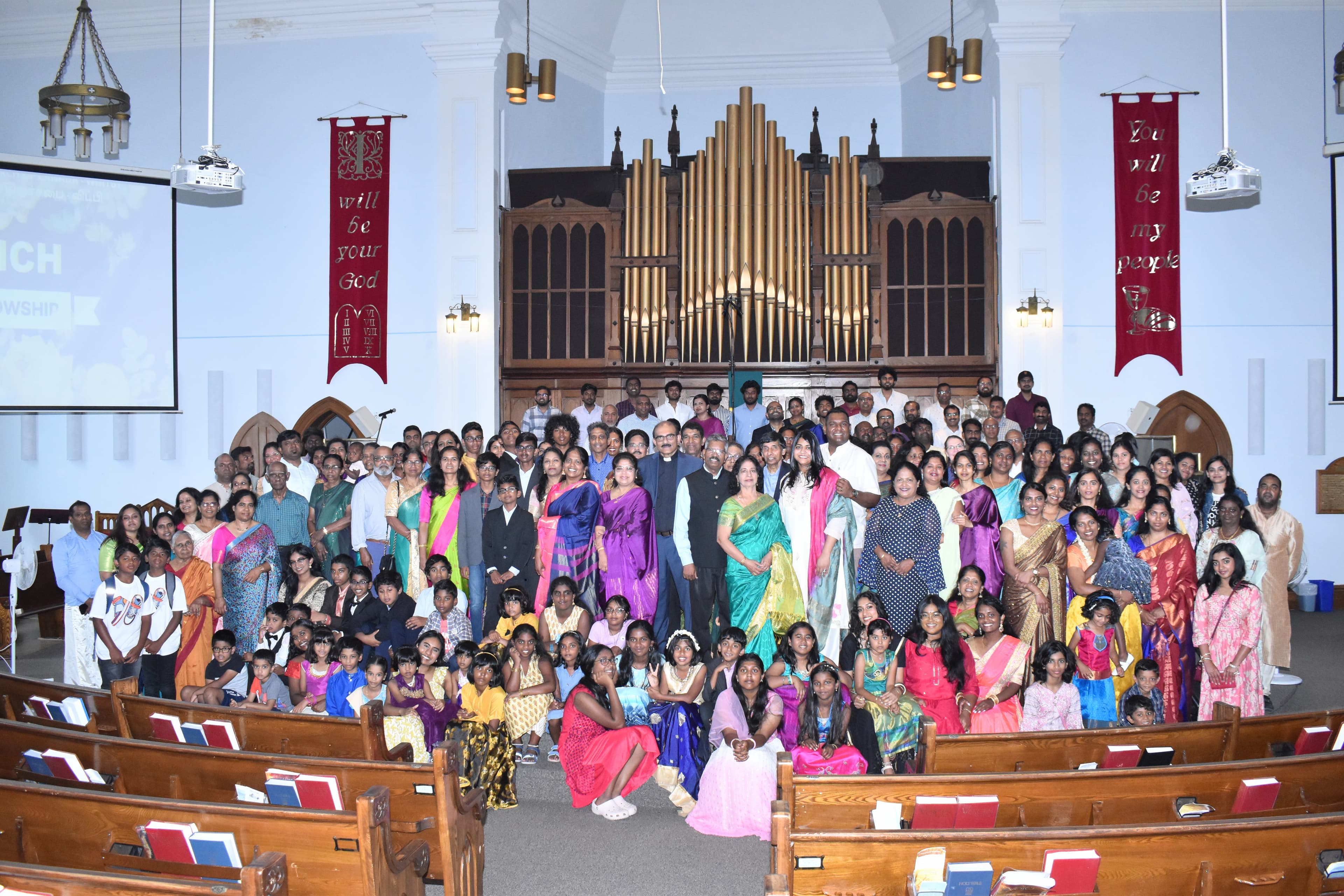 Congregation worship service